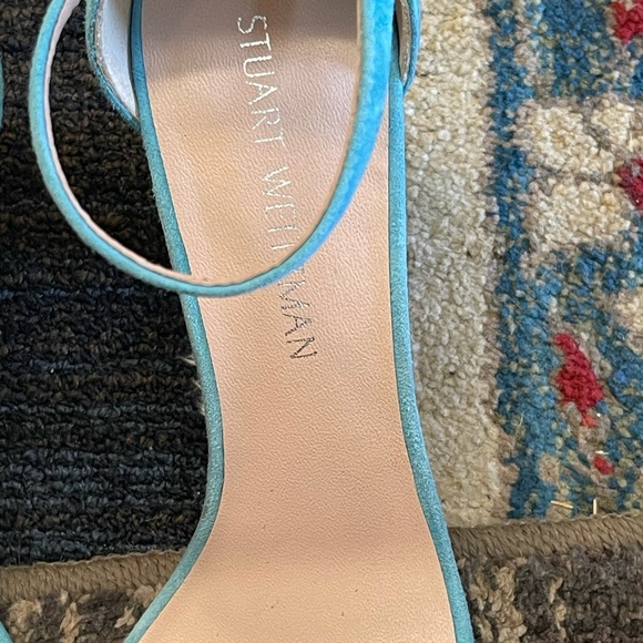 Stuart Weitzman block heel turquesa 8.5 - Picture 12 of 13